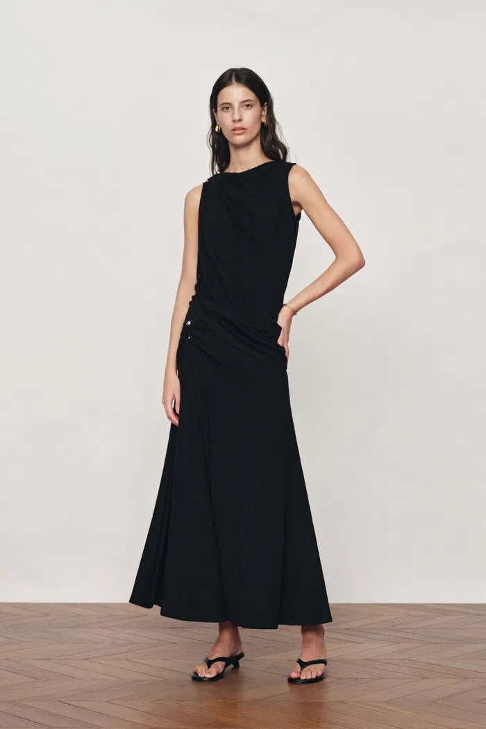 asymmetrical modal dress Asymmetrical Long Sleeves Side Slit Sleek Sheath Simple Wedding Dress Loveiss