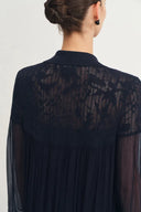 Doe Spitzenkleid aus Crepe Georgette