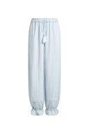 Elsa Boho Lace  Adjustable Cuffs Balloon Pants in Cotton