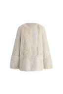 Alex Patchwork Fur Coat in Toscana Sheepskin and Australian Lamb Fur