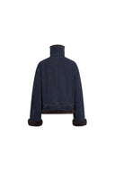 Lim Vintage Belted Padded Cropped Jacket in 100% Cotton
