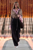 Sade Dotted Longer Sleeve Cardigan in Wool Bouclé Yarn Knit