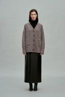 Hiroko Oversized Cardigan in Wool Bouclé Knit