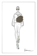 Felpa con zip e rever a contrasto Jane in cotone