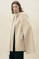 Herion Double Faced Cape Coat in 100% Wool