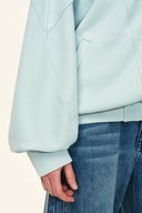 Sudadera oversize Melody con mangas murciélago en algodón