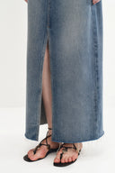 Denim Skirt in Cotton Denim
