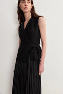 Sherry Sleeveless Pleated Dress
