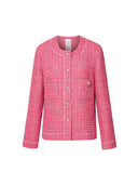 Pissaro Barbie Pink Jacket in Tweed