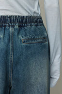 Judith Elastic Waist Jeans in Cotton Denim