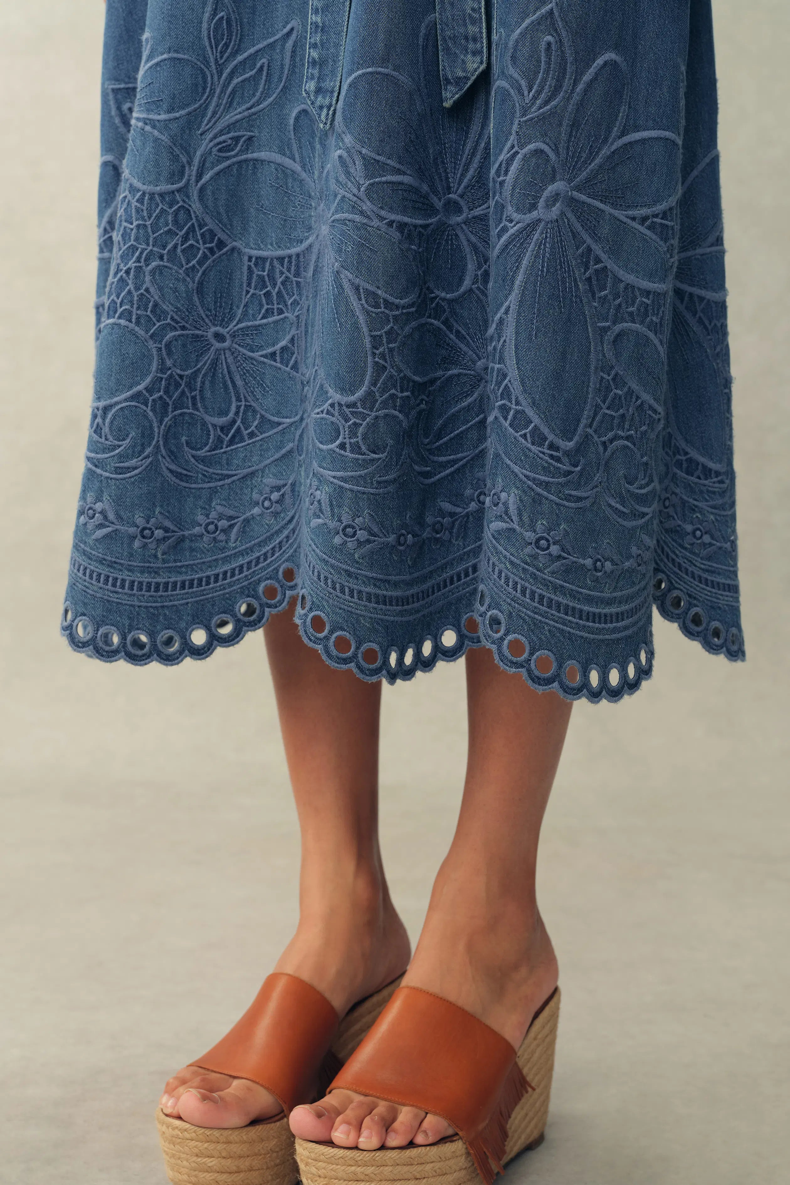Eleanor Denim Shirt Dress in Tencel Cotton Denim S