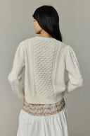 Eliza Cable Sweater in Mohair Knit