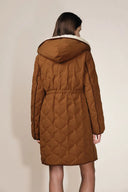 Xenia Robe Style Two Tone Down Jacket in High Density Down Proof with Graphene Lining