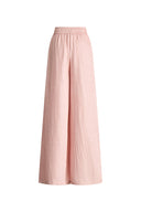 Louise Textured Pleated Pants in Pleated Satin