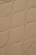 Olivia Khaki Cropped Lightweight Puffer Jacket in High-Density Water-Repellent Fabric