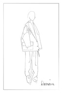 Rue Oversized Sleeve Hooded Blazer Coat in Alpaca Loop Wool