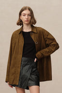 Brandy Lightweight Vegan Suede Shirt