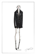 Mel Blazer Suit Dress in Acetate-Merino