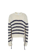 Pull rayé Kirsten en bouclé mélangé laine