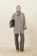 Grace Oversize-Midimantel aus einer Woll-Alpaka-Mischung