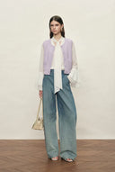 Jinelle Strukturierte Ärmellose Weste aus Baumwollstrick