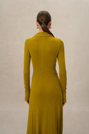 Vestido anudado Ruby en mezcla de lana y Thermolite