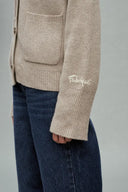 Sofia Double Pocket Cardigan in Merino-Cashmere Knit