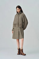 Javia Plaid Jacket in Prince of Wales Merino Wool