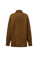 Brandy Lightweight Vegan Suede Shirt