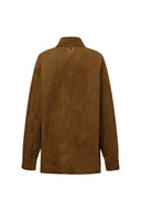 Brandy Lightweight Vegan Suede Shirt