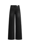 Balled Straight Leg Jeans in Cotton Denim