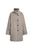 Grace Oversize-Midimantel aus einer Woll-Alpaka-Mischung