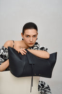 Grand Sac Cabas Convertible Brera en Cuir Pleine Fleur et Daim