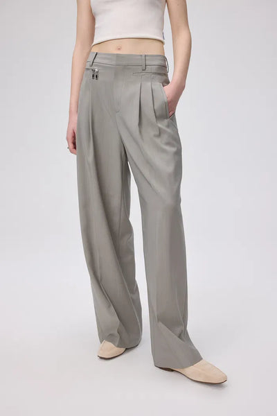 Bug Wide Leg Pants in Worsted Wool Blend – fbrq.com