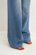 Rex Wide Leg Jeans in Cotton Denim