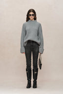 Eliza Fleece Voering Skinny Jeans in Rekbare Denim