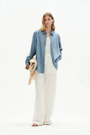 Willo Sky Blue Shirt in Tencel Denim