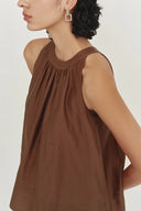 Leah Brown Halter Camisole Top in Lyocell