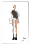 Lizzie Kurze Bikerjacke aus Kunstleder