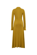 Ruby Knotted Dress in Wool-Thermolite Blend