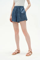 Maris Denim Shirt and Shorts Set in Technical Lyocell