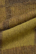 Sibton Checked Cropped Pullover in Baby Alpaca Blend Knit