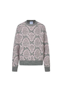 Masina Sequined Snake Zodiac Sweater in Chunky Merino Wool Knit