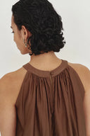 Leah Brown Halter Camisole Top in Lyocell