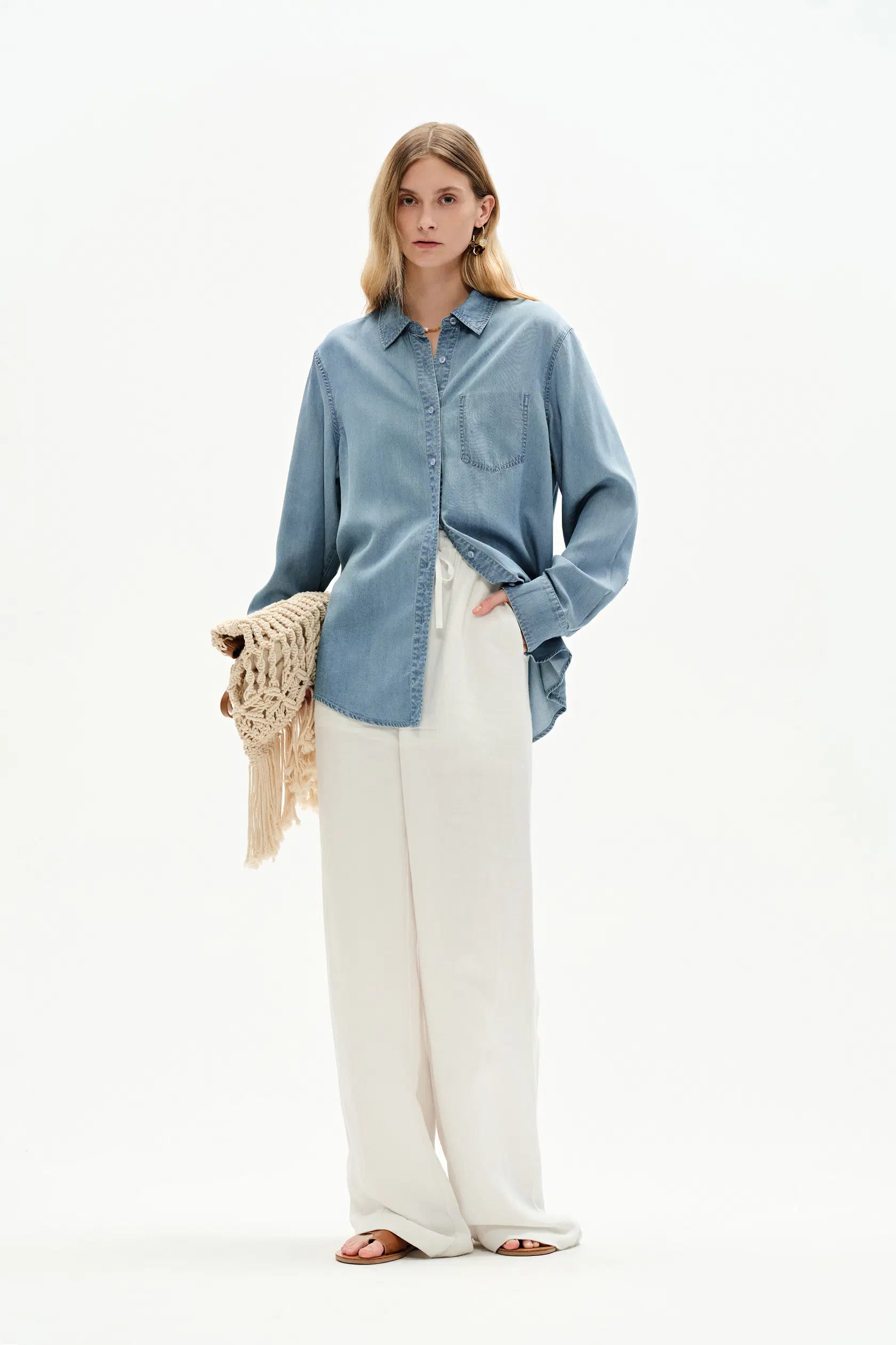 Willo Sky Blue Shirt Tencel Denim