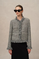 Abrigo Marcela en Tweed de Lana Gruesa