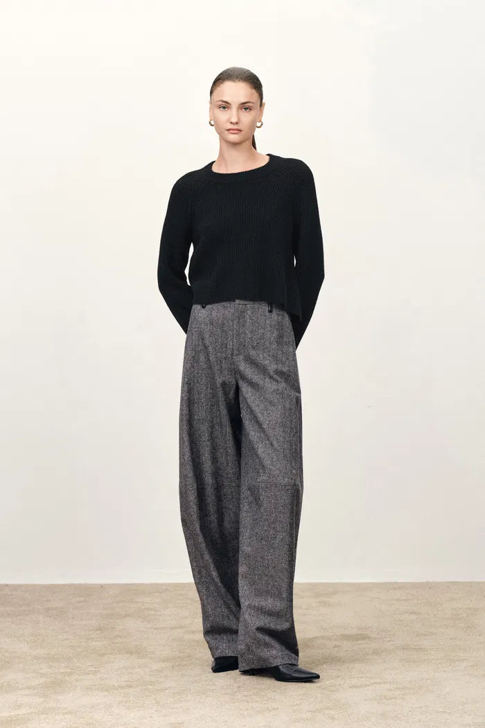 Oakley Oversized Suit Pants in Lightweight Merino Herringbone