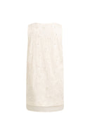 Lyra Beaded Sequin Sleeveless Top in Cotton Blend