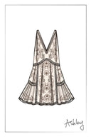 Aurelia Floral Lace Embroidery Sleeveless Dress in Acetate Blend Fabric