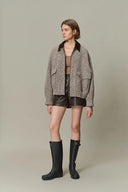 Dakota Tweed Baseballjack in Wol